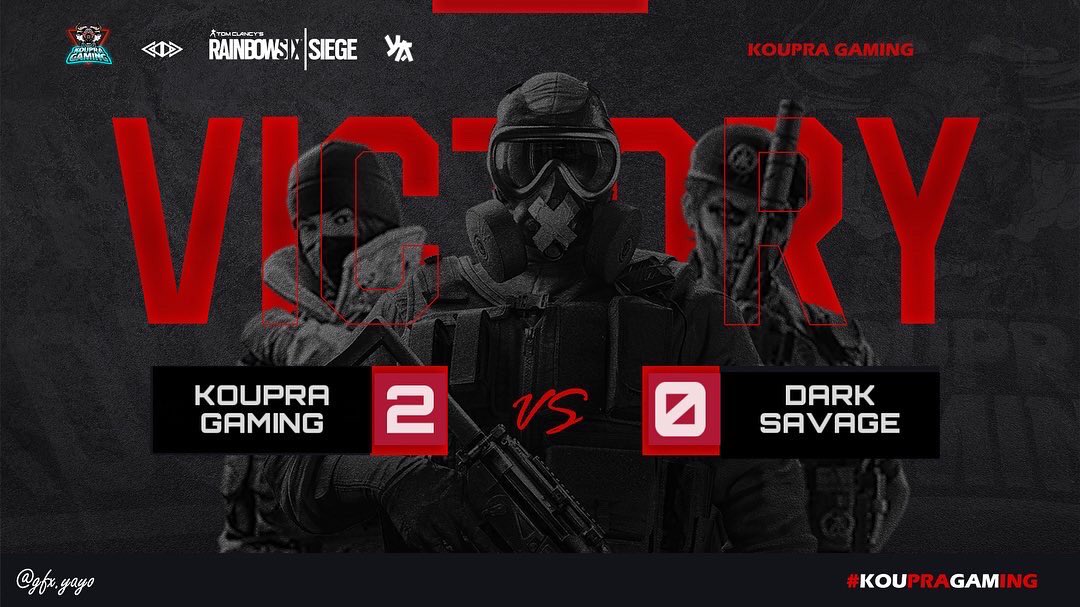 KoupraGaming's tweet photo. VICTORIA ante #DarkSavage en #JuliusTournament muchas felicidades al equipo por avanzar a semifinales #ps5 #RainbowSixSiege #R6Community https://t.co/ZWTATnbgdT