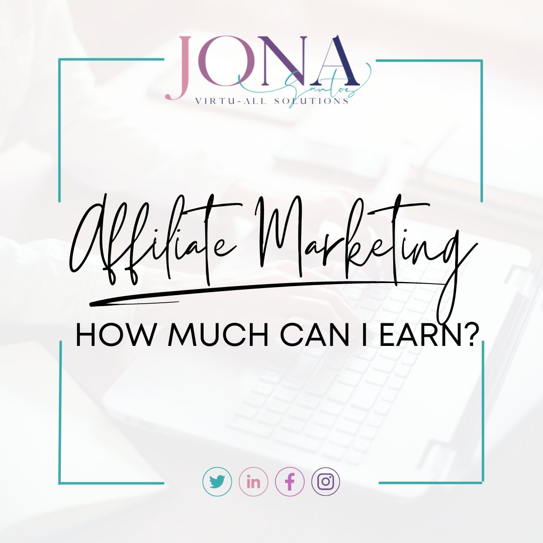 ZJonalyn's tweet image. ❓What is the actual potential earning potential of affiliate marketing?
💡JS Virtu-All Solutions offer affiliate marketing services for your business to grow. Feel free to check our page to learn more. I offer a FREE consultation. ❤ #JSVirtuAlSolutions #JonaSMMVA #JSMarketing
