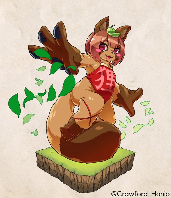 マメダヌキさん描きました!ポポンポン!!!!
 #アルマグリモワール 