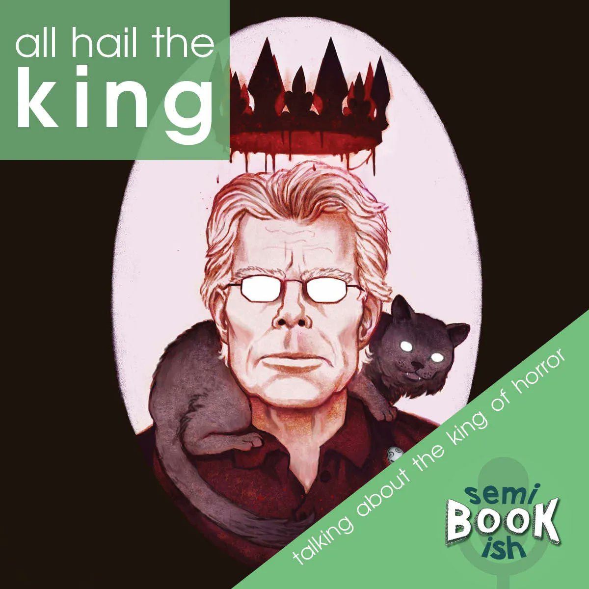 AdrianDistrict's tweet photo. 😱 With the #Spooky season in full swing, #SemiBookish brewed up a podcast about @StephenKing, the King of Horror (and so much more)! 🕵️ Available via Apple Podcasts at https://t.co/reqe3hJuzh or wherever you find your podcasts. https://t.co/gEtilsgKVT