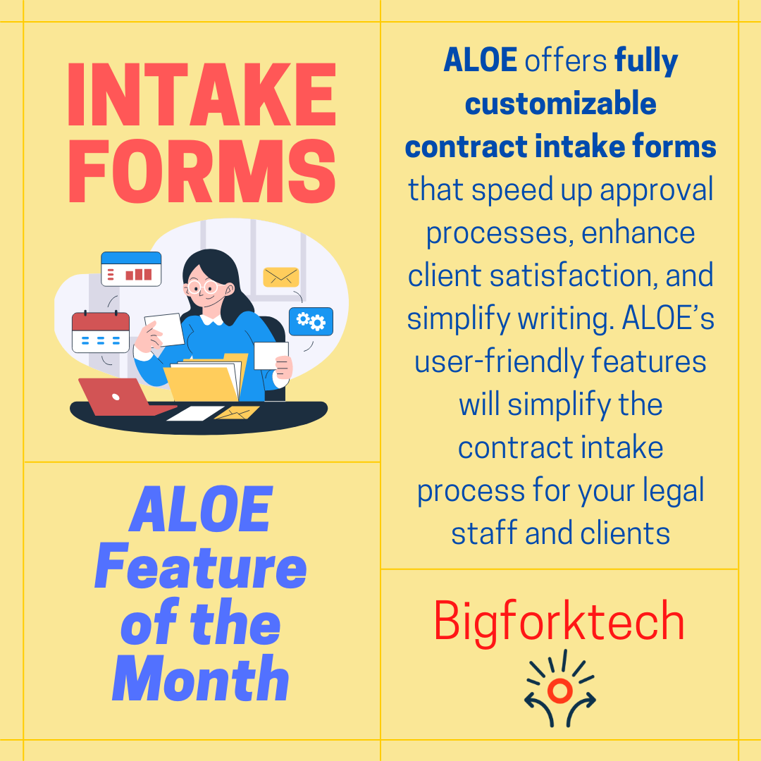 BigforkTech's tweet photo. ALOE simplifies the contract intake process for your legal staff and clients! #intakeforms #solution https://t.co/LwHsijatn2