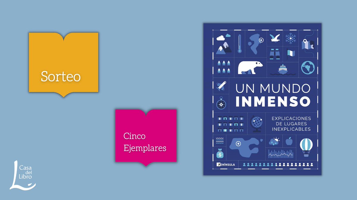 casadellibro's tweet photo. 📚SORTEO📚

Sorteamos cinco ejemplares de #UnMundoinmenso. Una guía de viajes imposibles y destinos que más vale eludir.

¡Participa! 👉 https://t.co/Uyk8GncP1Q

@ed_peninsula @Planetadelibros https://t.co/R9MarrSDcZ