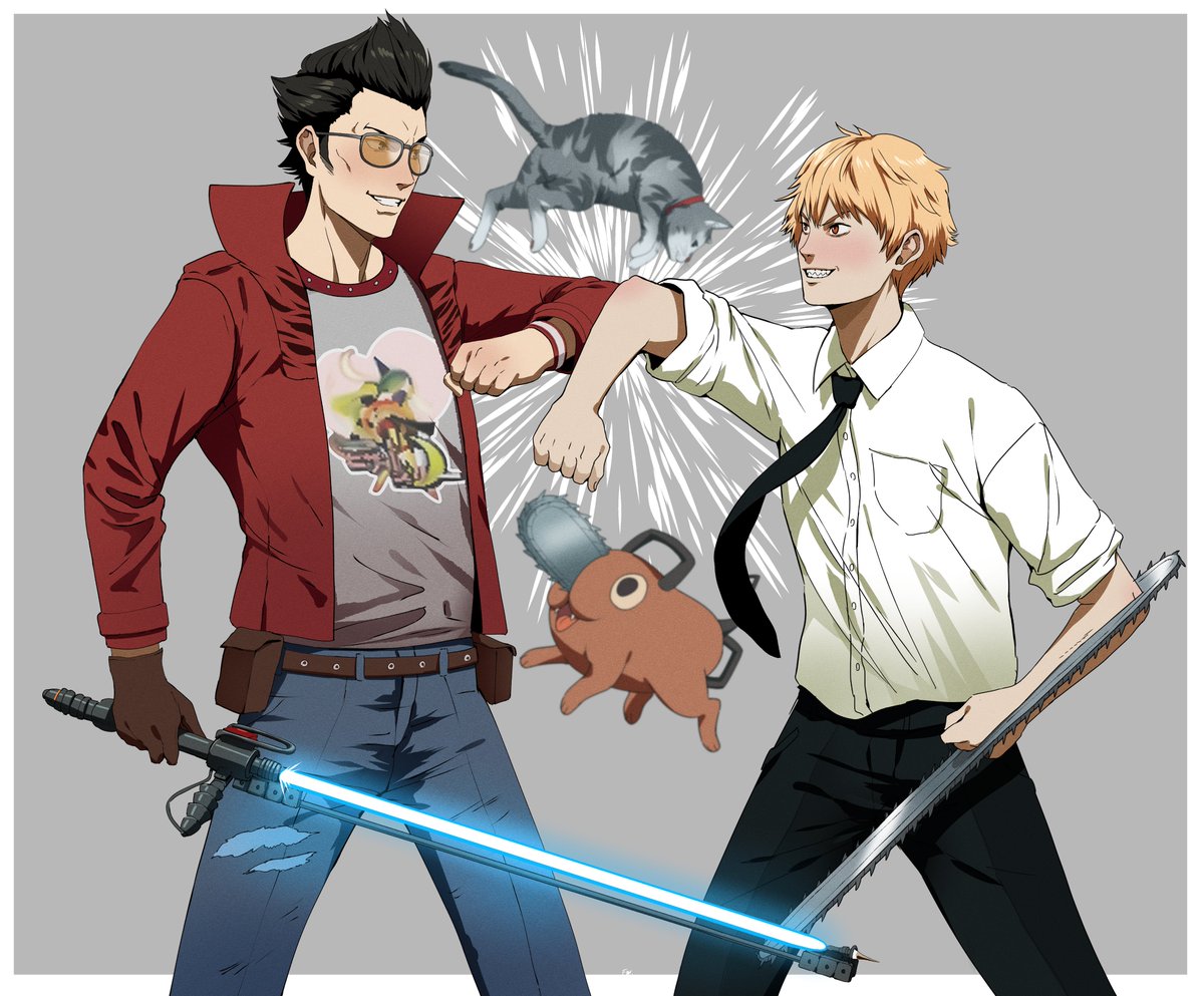 RT @franmm127: Chainsaw Man x No More Heroes