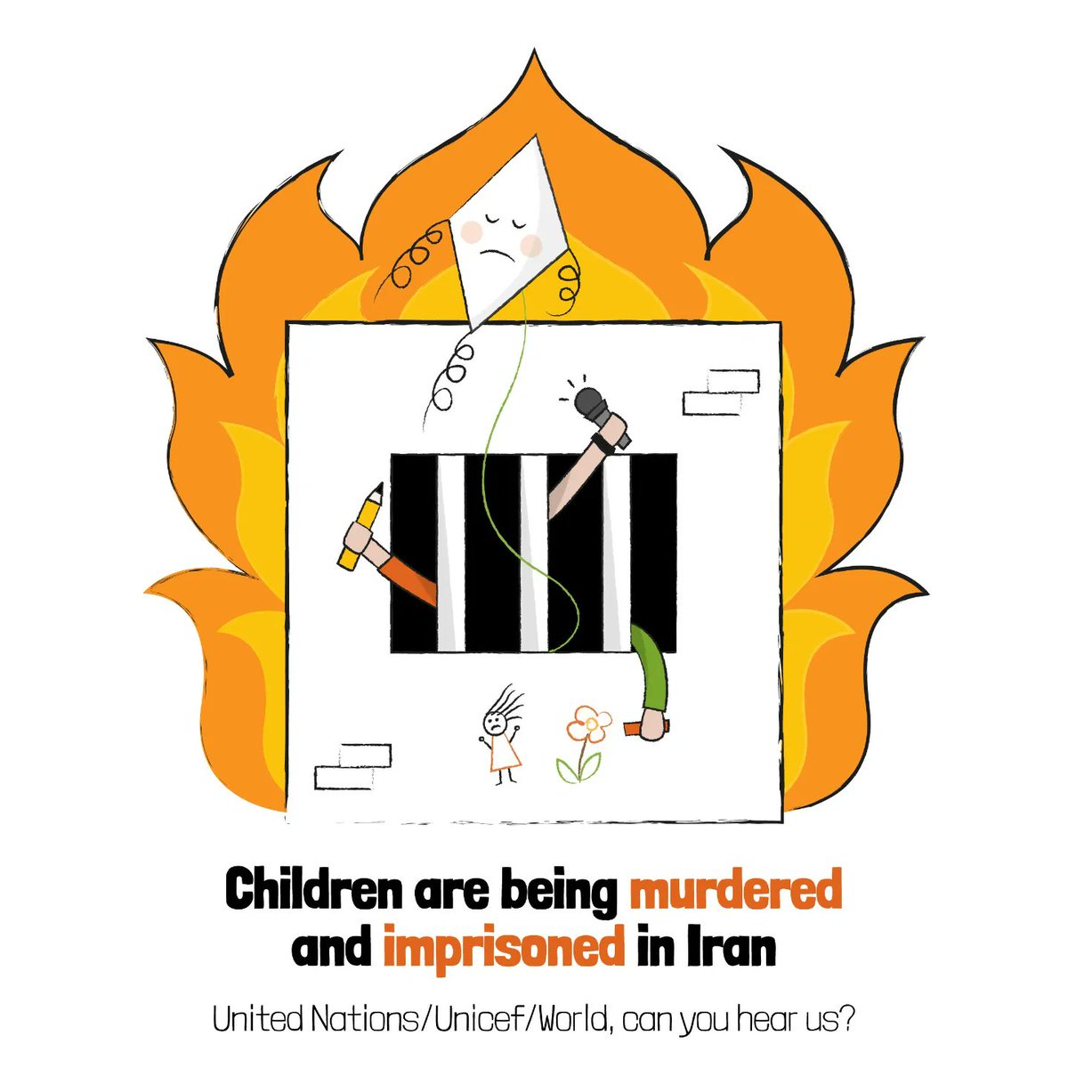 pouyasnap's tweet photo. 🌍 @UN @UNICEF, World, children are being murdered and imprisoned in Iran. Do you hear us? Do you want to take any action? 

#mahsaamini #مهسا_امینی 
#IranRevoIution2022 
#IranProtests2022 https://t.co/Qcd0r87X9i