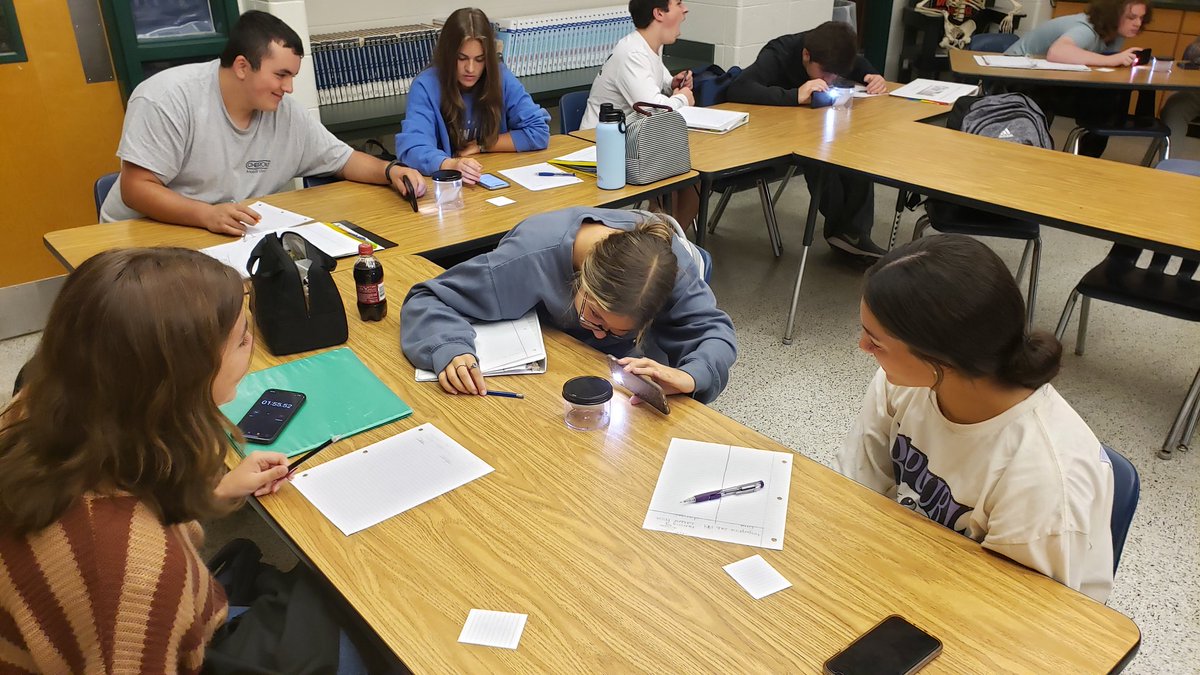 Forensics class learning to fume a Latent Fingerprint using Iodine crystals.