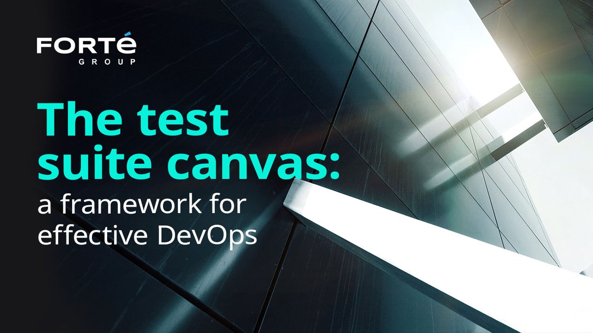 ForteGrp's tweet photo. The Test Suite Canvas helps organizations understand what #testsuites are necessary and promotes critical thinking around implementing effective #automatedtesting.
Lee Barnes explains how to use the canvas to be successful in a DevOps environment.👇🏻
https://t.co/IcxsEa0Ghp https://t.co/E2AVzwWfkh