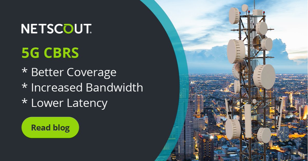 RobbJ65's tweet photo. Get the insights you need to deliver unparalleled performance for a consistent, world-class subscriber experience. Learn about @NETSCOUT's solution designed to monitor &amp; troubleshoot the rollout and ongoing, efficient operation of CBRS 5G infrastructures. https://t.co/kRINwvxuJS https://t.co/0exjDTi5hF