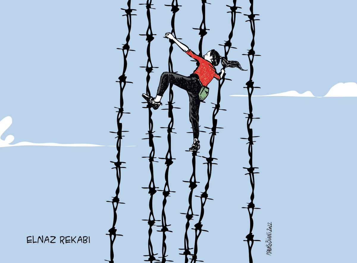 maurobiani's tweet photo. #Iran #ElnazRakebi #Elnaz_Rekabi 
Oggi su @repubblica https://t.co/0BgoDJcYRc