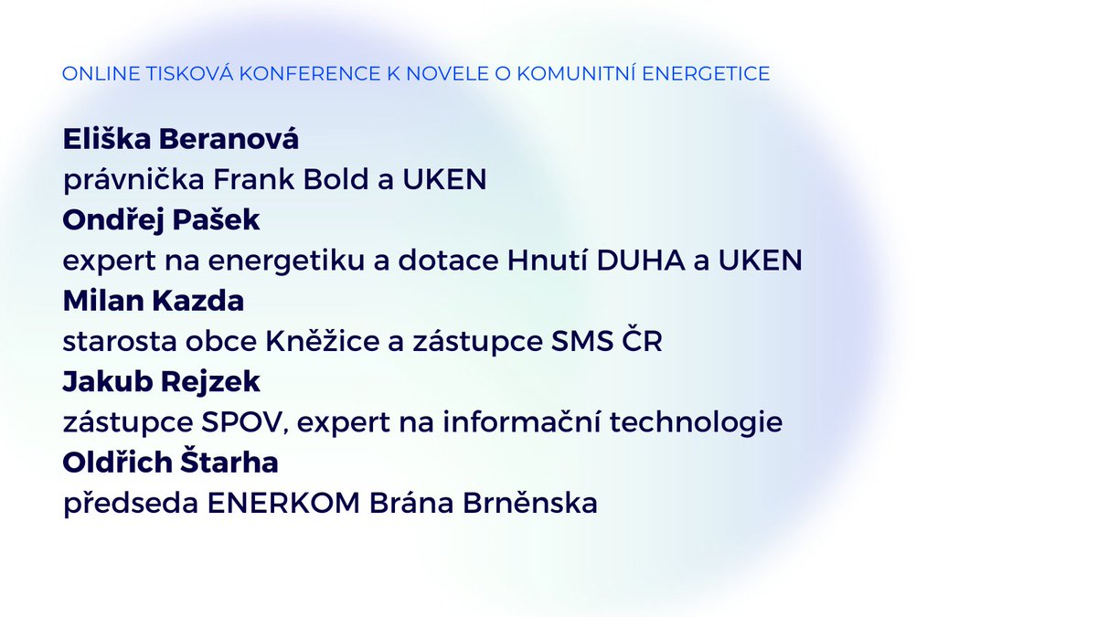 Unie komunitní energetiky tweet media