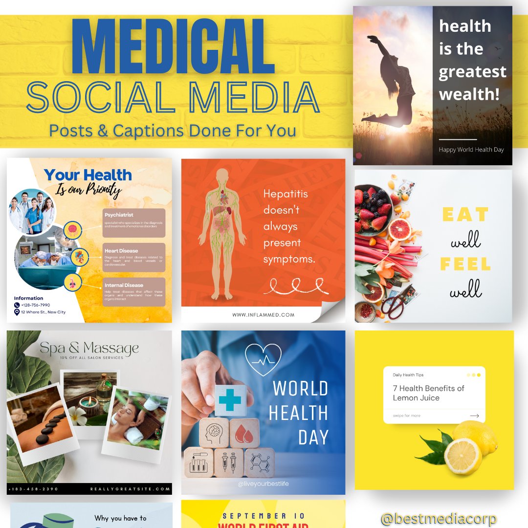 _bestmediacorp's tweet photo. Are you in the medical industry looking to have a consistent flow of social media posts? 

We have a licensed Nurse Practitioner, Registered Nurse &amp; Medical Social worker on staff ready for all your needs! 

#bestmediasolutions #socialmediamarketing 
#misinformationkills https://t.co/D4quD9zRlz