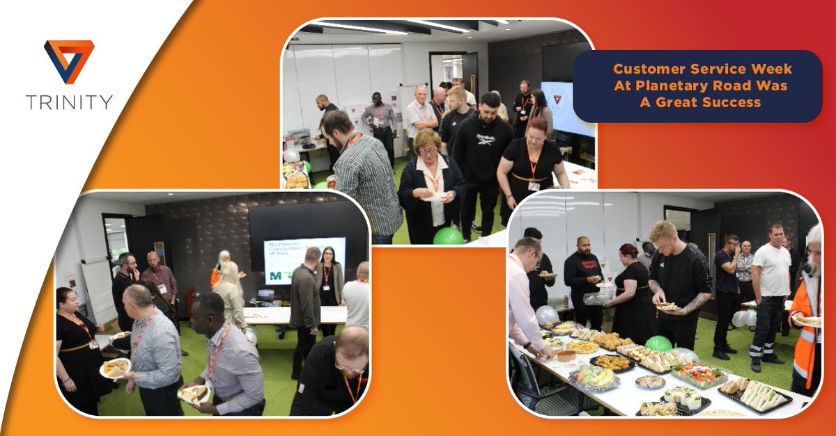 TrinityTeamWM's tweet photo. 👍  Last week, our Customer Service department held a daily drop-in session. The focus was to find out how much people understood the Cadent Playbook, Customer Touch Points and GSOP 2, 3, &amp; 13 - indicators .👍 Well done team!

#CustomerServices  #FoodAndDrinks #BusinessLunch https://t.co/zhmOxF2VSC