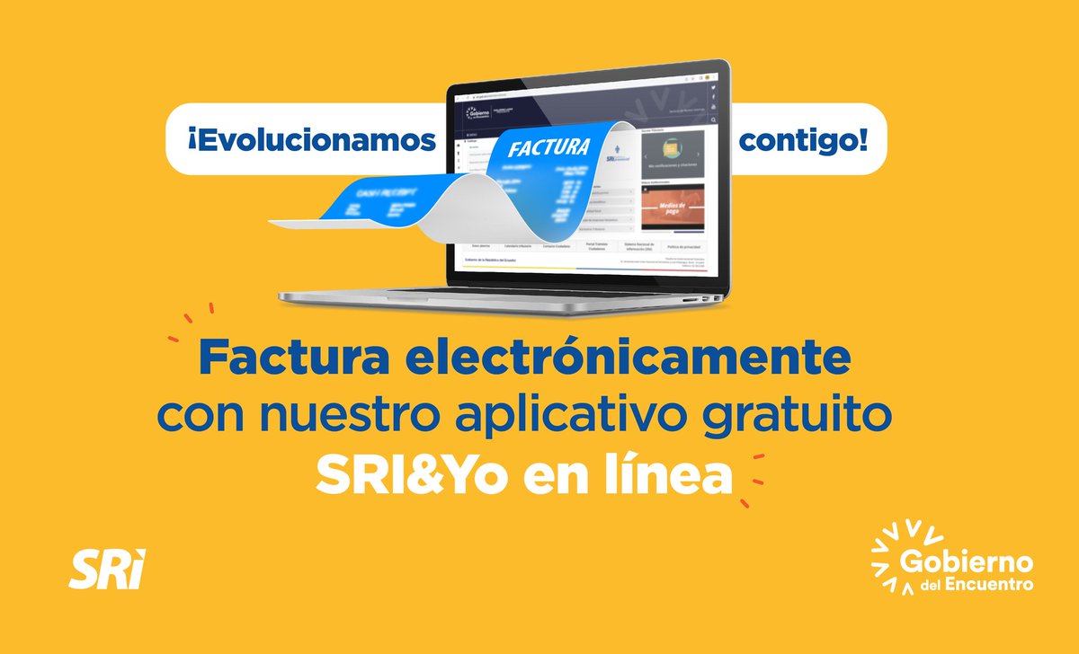 DeysiFonsecaJ's tweet photo. ¡Cámbiate ya a la #FacturaciónElectrónica!

Utiliza nuestro aplicativo gratuito: SRI &amp; yo en línea.

 Descárgalo en: https://t.co/c3iiE2QddT

#Facturación https://t.co/VW1lz4OWCd