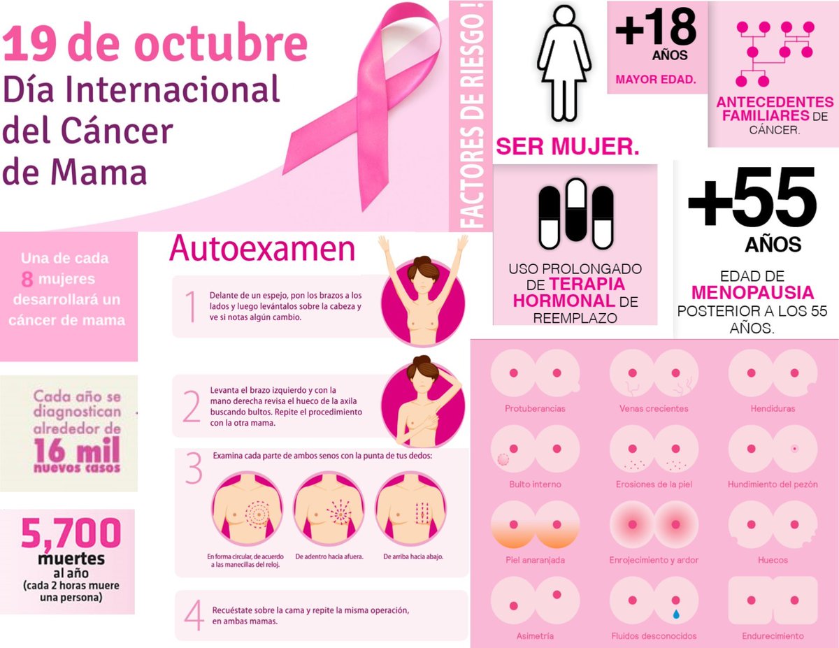 19 de octubre "Día Internacional del Cáncer de Mama".