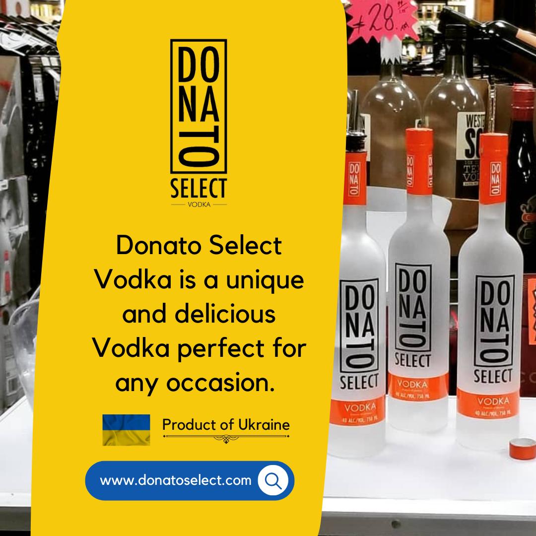 donatoselect's tweet photo. 📌Introducing Donato Select Vodka, the premium choice for discerning vodka lovers. 

🍷It has a unique blend of fine ingredients! Whether you're enjoying a night out with friends or a sophisticated soiree, Donato Select Vodka is sure to please. https://t.co/7GGR51O4eJ