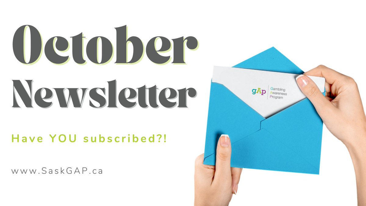 ProgramGAP's tweet image. Our October newsletter is out NOW! 😀

➡️ Check it out: ow.ly/YUtc50Leq3t

✅ Subscribe: ow.ly/nfb250Leq3v

#newsletter #gamblingawarenessprogram #subscribe