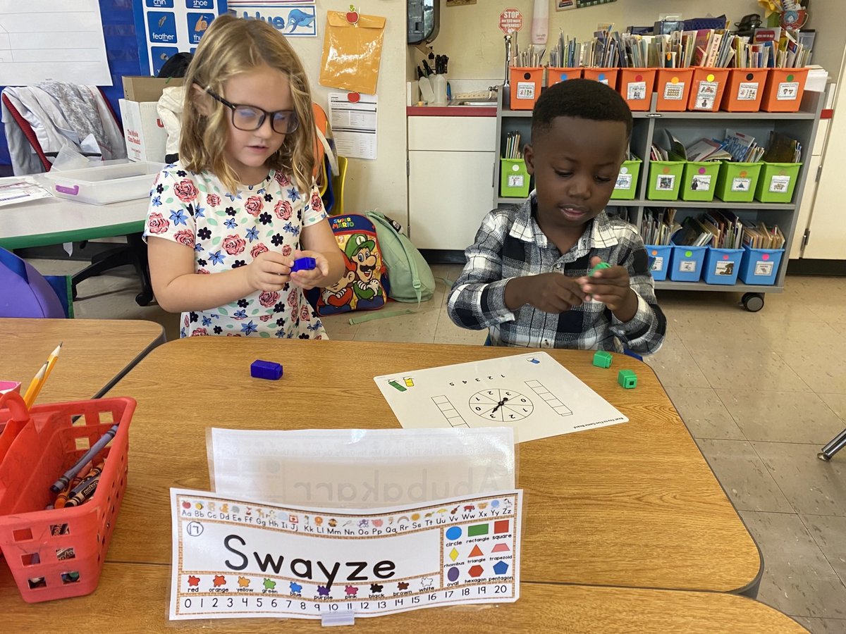 ISDmathcoaches's tweet photo. Check out Mrs. Irby’s Kindergarten students having fun engaging in math work-place games!! @Interboro_SD @MLCmath https://t.co/wTYD6ugUQA