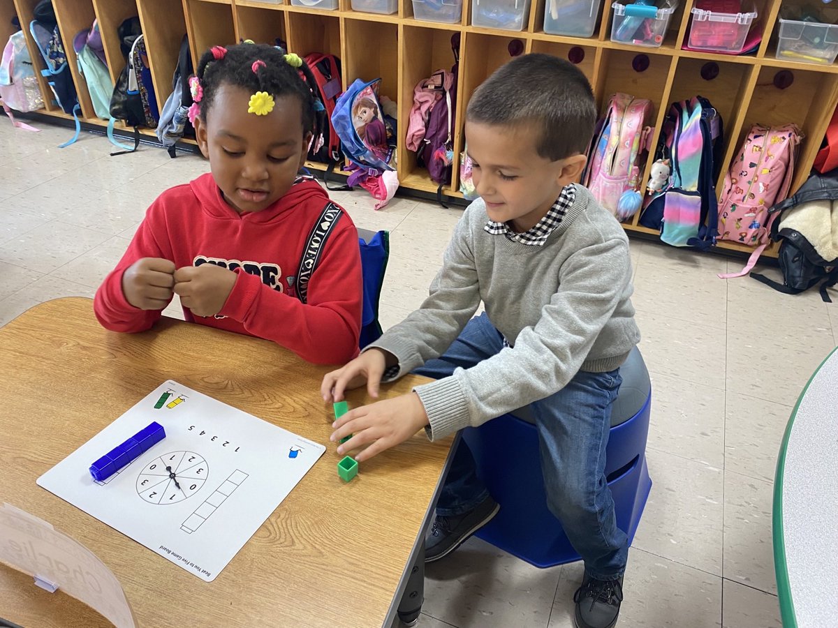 ISDmathcoaches's tweet photo. Check out Mrs. Irby’s Kindergarten students having fun engaging in math work-place games!! @Interboro_SD @MLCmath https://t.co/wTYD6ugUQA