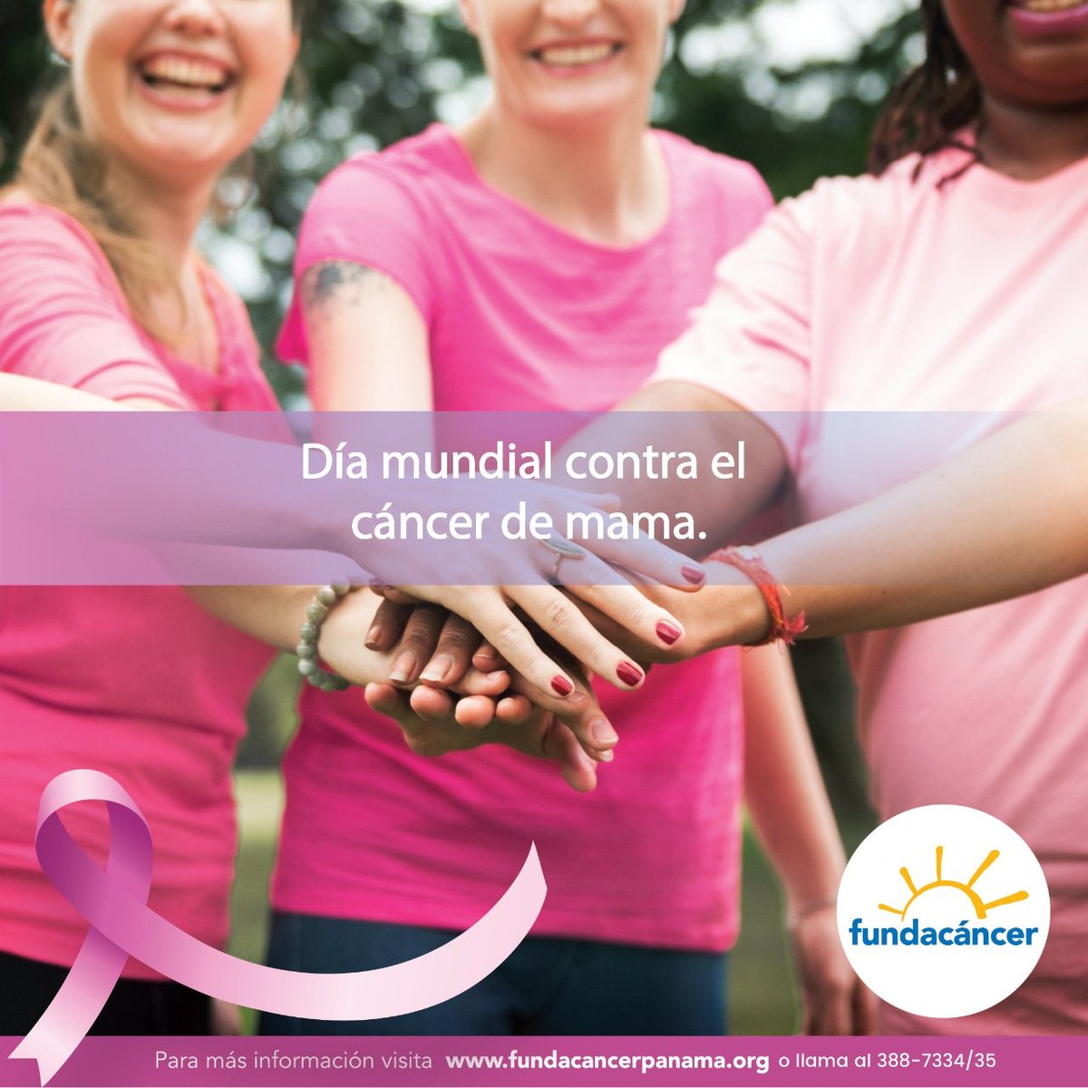 FundaCancerPTY's tweet photo. Día Internacional de la lucha contra el  Cáncer de Mama. 

¡La detección temprana salva vidas! 

¿Ya sacaste tiempo para ti?

#panama #Fundacancer #cintarosadafundacancer #diadelcancerdemama #mesdelacintarosada https://t.co/r3KHLRQHu3