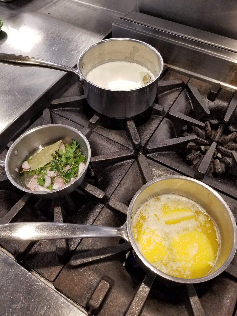 ChefSamGlass's tweet photo. #mothersauce #miseenplace #culinaryeducator #culinarybasics #ifyouknowyouknow @CentennialEDU https://t.co/xeDUZ3o1BJ