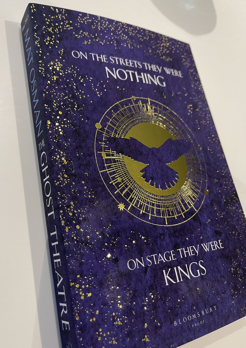 So excited to finally get my proof copy of @matosman's new novel #TheGhostTheatre. Set in Elizabethan London, and out in May 2023. It is magnificent, and I know it's going to be a massive hit next year. Beyond proud.