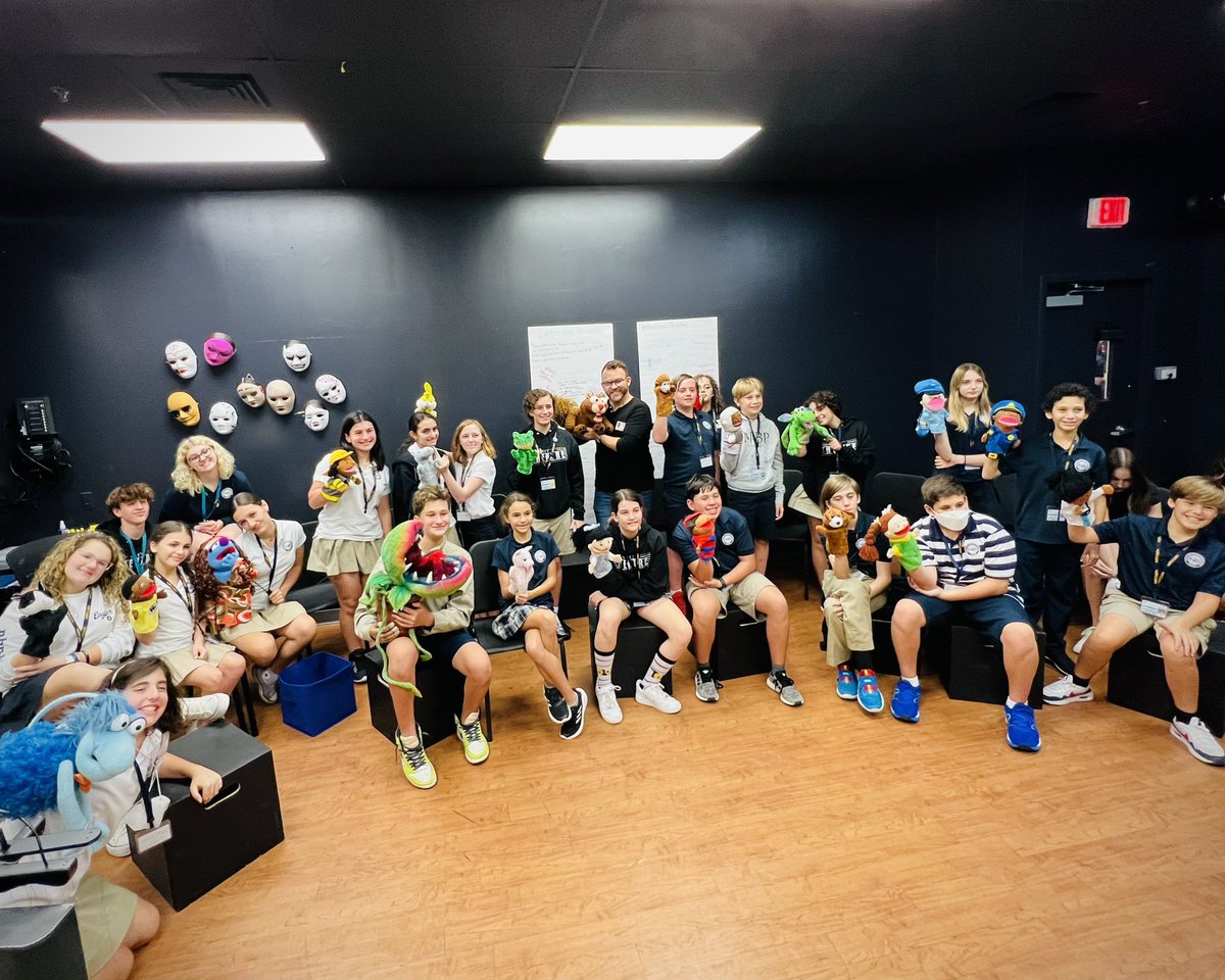 NBFineArts's tweet photo. Thank you Slow Burn Theatre and Rick Peña for an exceptional experience during your puppetry workshop yesterday. We learned so much! To see these puppets in action, check out Little Shop of Horrors @ ￼https://t.co/U9pLXWdOk6 https://t.co/ZwZCg4bOi1