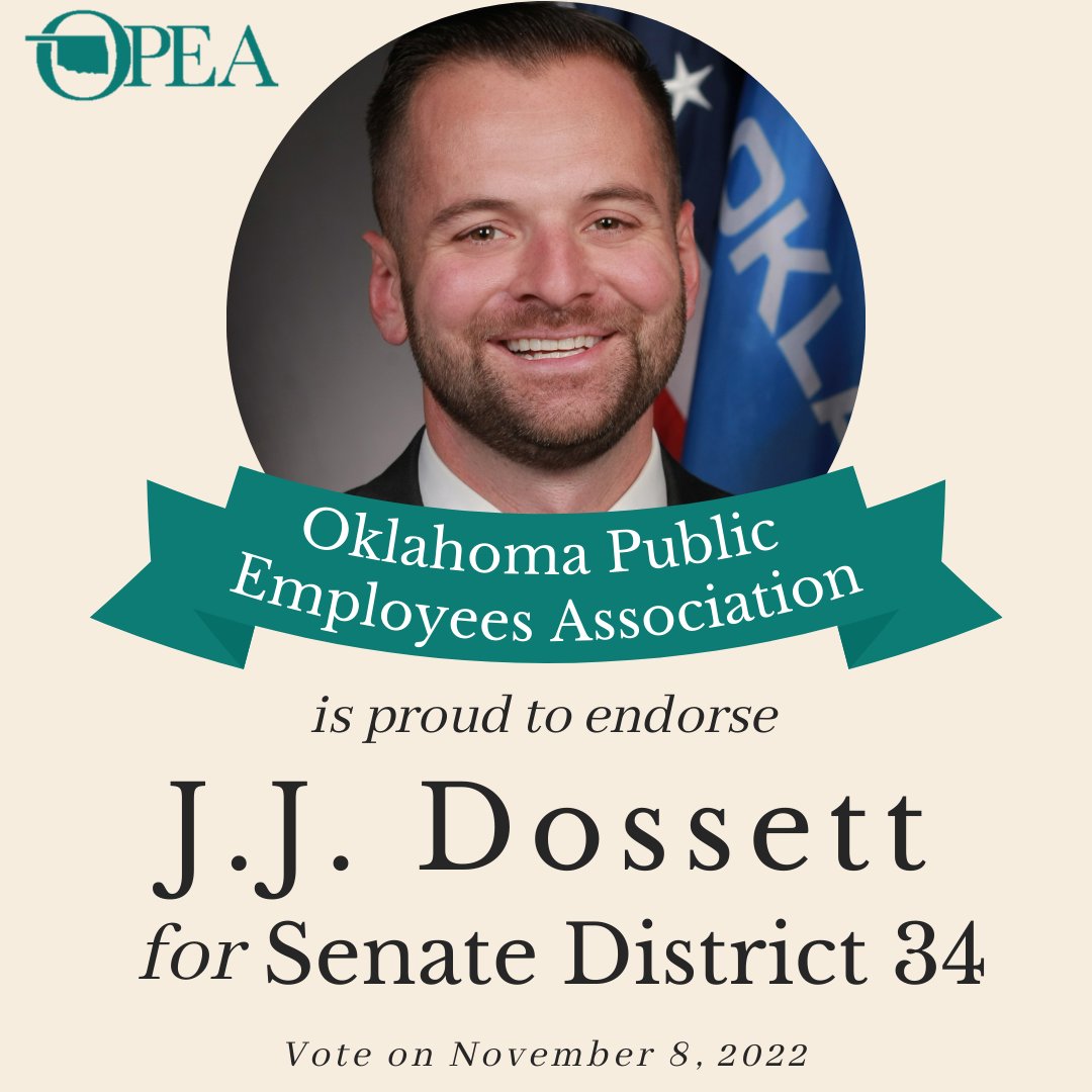 The Oklahoma Public Employees Associations Political Action Committee has endorsed @DossettFor34  &amp; <a href="/JuliaKirt/">Julia Kirt</a>!