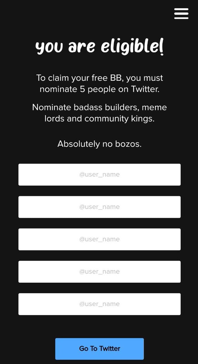 Who do i nominate?? <a href="/bbs_nfts/">BONK Mixer</a> 

Rt and comment if you are artist, collector, memer, moderator , collab manager.