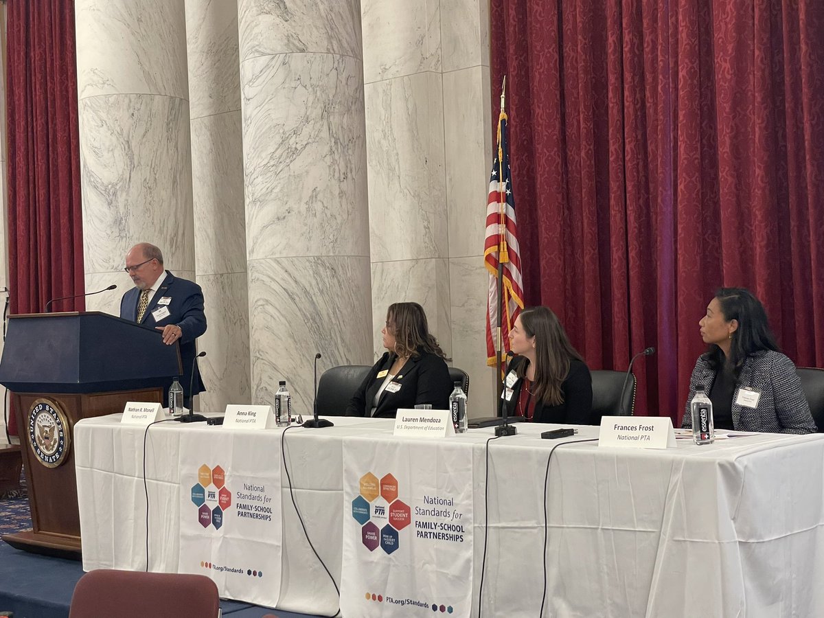 Wonderful welcome words from @nathanmonell <a href="/NationalPTA/">NationalPTA</a> to begin the event, reminding us the importance of meaningful partnerships between parents, families and schools <a href="/NYSPTA/">NYS PTA</a> <a href="/NPTAPresident/">Yvonne Johnson</a> <a href="/NYSPTAPresident/">Dana Platin, NYS PTA President</a>