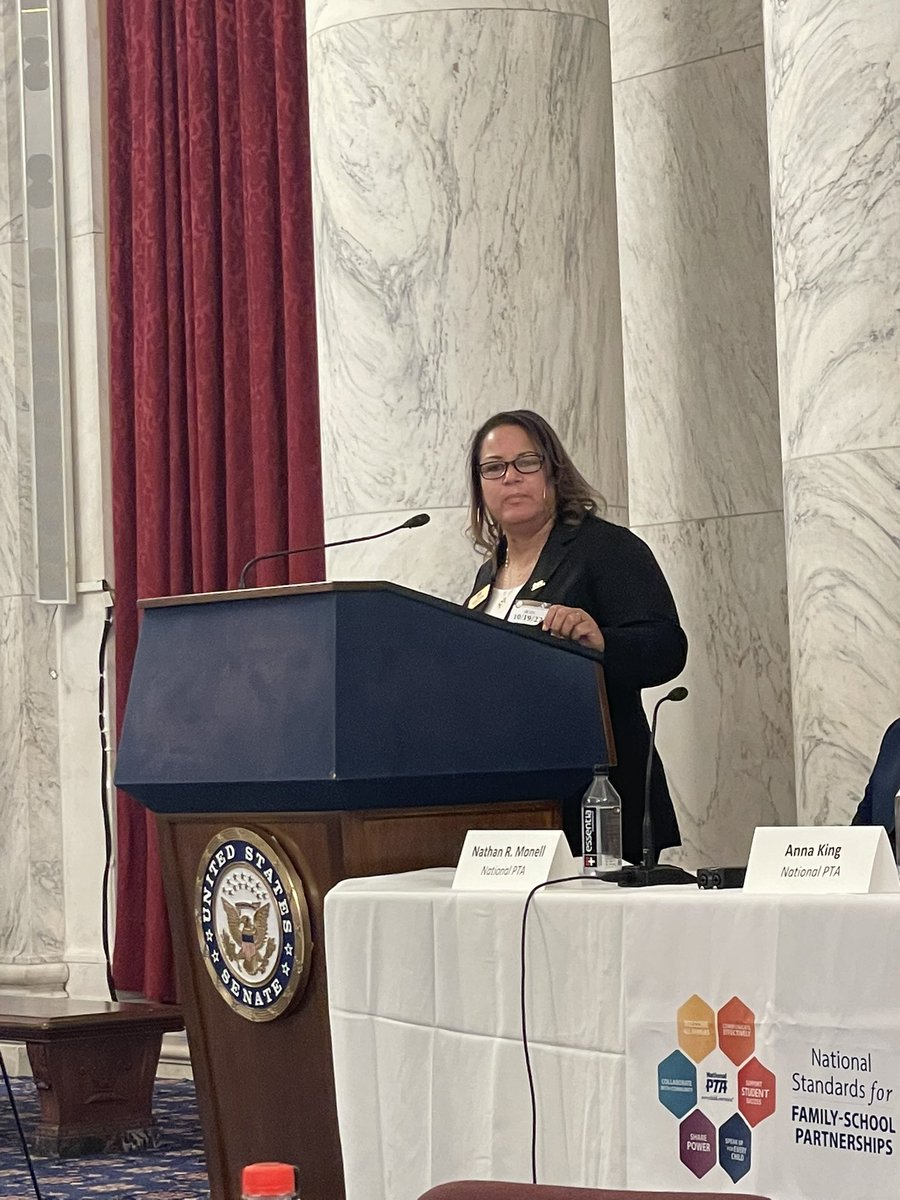 kbelokopitsky's tweet photo. @NPTAPresident begins, talking about the critical importance of National Standards for Family School Partnerships, and the connections and partnerships that help our students thrive @NYSPTA @NationalPTA @NYSPTAPresident https://t.co/zyDpjVaEAf