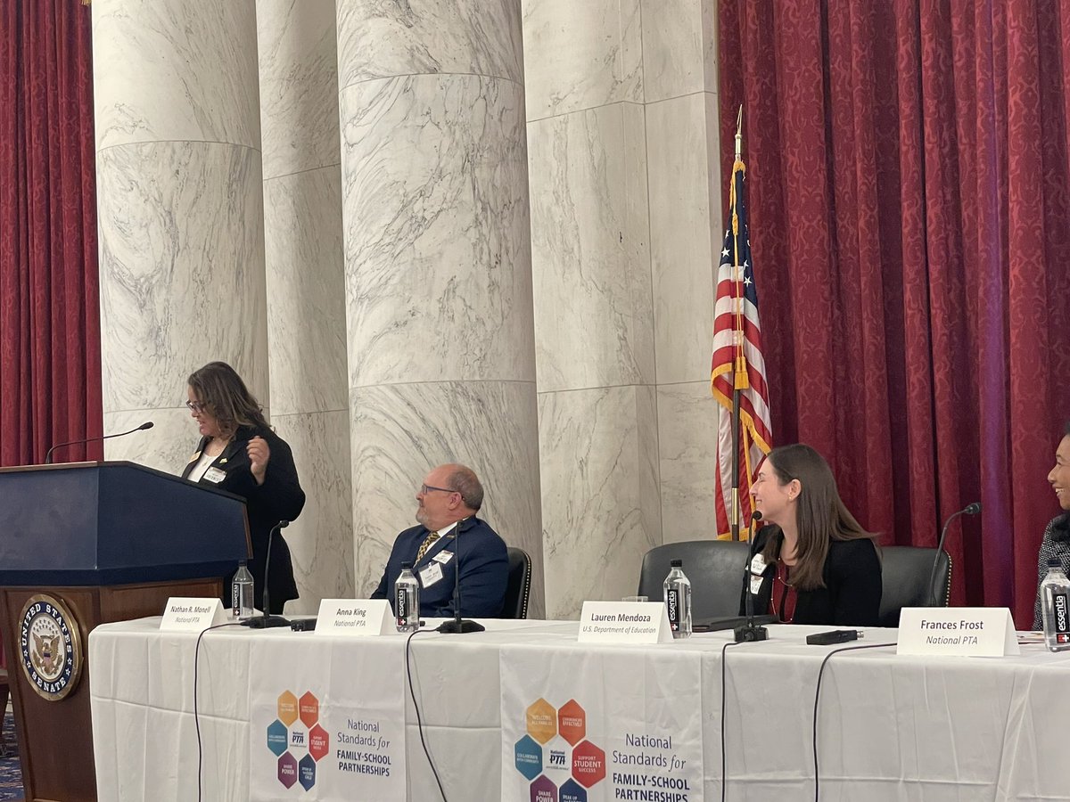 <a href="/NPTAPresident/">Yvonne Johnson</a> begins, talking about the critical importance of National Standards for Family School Partnerships, and the connections and partnerships that help our students thrive <a href="/NYSPTA/">NYS PTA</a> <a href="/NationalPTA/">NationalPTA</a> <a href="/NYSPTAPresident/">Dana Platin, NYS PTA President</a>