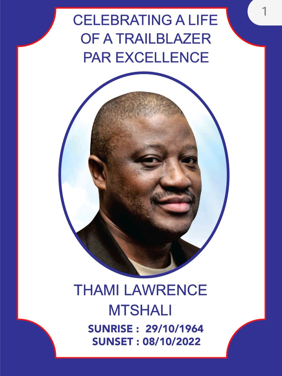 What a moving Tributes at Funeral service of this friend, giant, entrepreneur and philanthropist...We will me miss you Mtshali