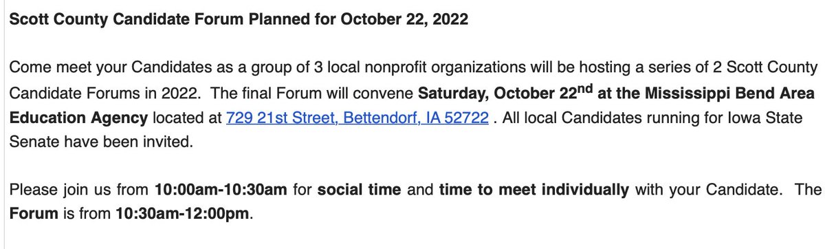 I wonder why no Republicans are coming to a forum organized by Maggie Tinsman?