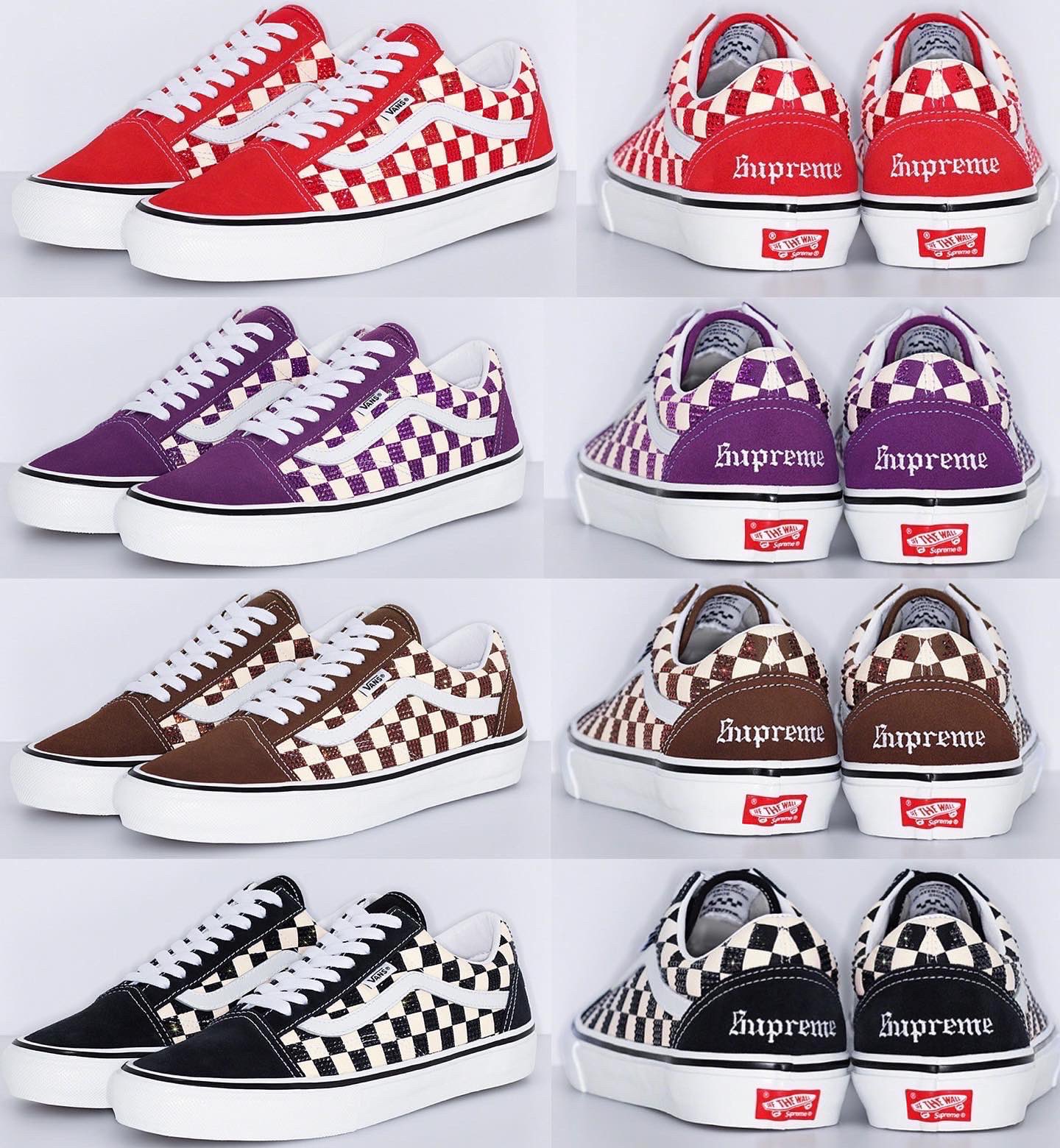 Vans Supreme x Old Skool Pro 'Logo Pattern - Royal