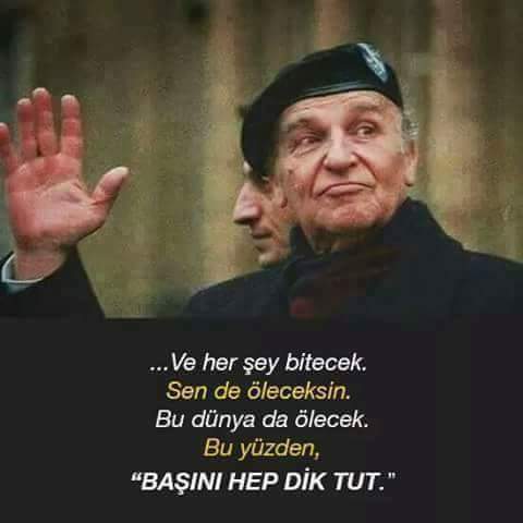 'Başını dik tut' 

Aliya'yı rahmet-i Rahmana uğurlayışımızın üzerinden 19 yıl geçti

Mekanın Cennet olsun bilge lider
#Aliyaizzetbegoviç