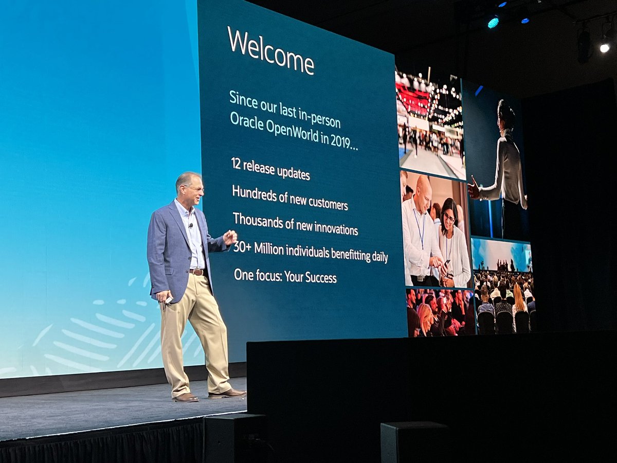 <a href="/chrismleone/">Chris Leone</a> kicking off the HCM keynote at #CloudWorld