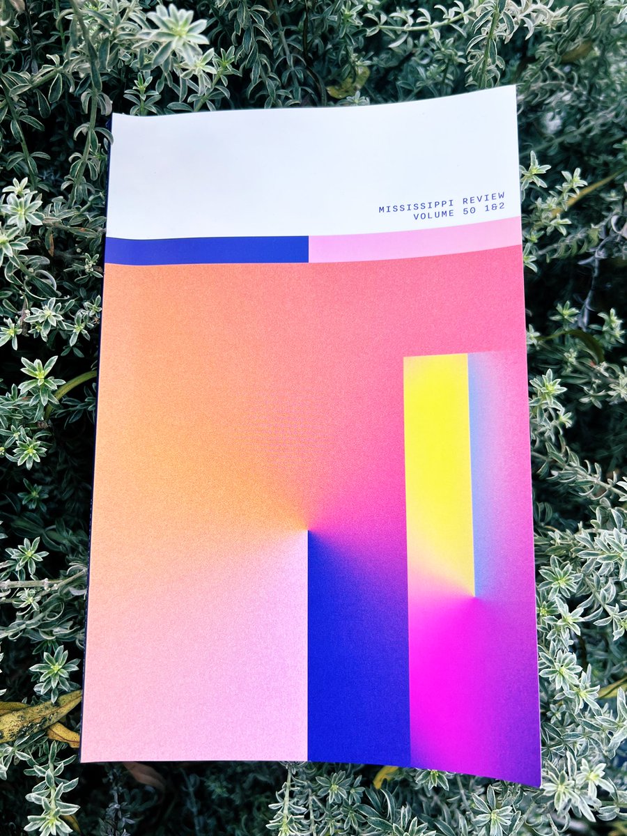 LA_Johnson_'s tweet photo. Honored to win the Mississippi Review Poetry Prize! Thank you @adamclaypoet and the entire @MissReviewMag team! It’s a 3 page poem (!) so check out the issue for the full experience (&amp; the gorgeous gorgeous vibrant cover!) https://t.co/0sx9Q2HXq3