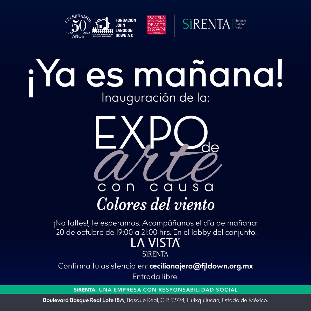 FJLDown's tweet photo. ¡Mañana es la gran inauguración! ¿Ya apartaste la fecha? 📅

¡Te esperamos!

📍https://t.co/1QEAvuYYA2

Consulta más obras y productos en https://t.co/rS5jlqXc1z https://t.co/ynrHYztlNF