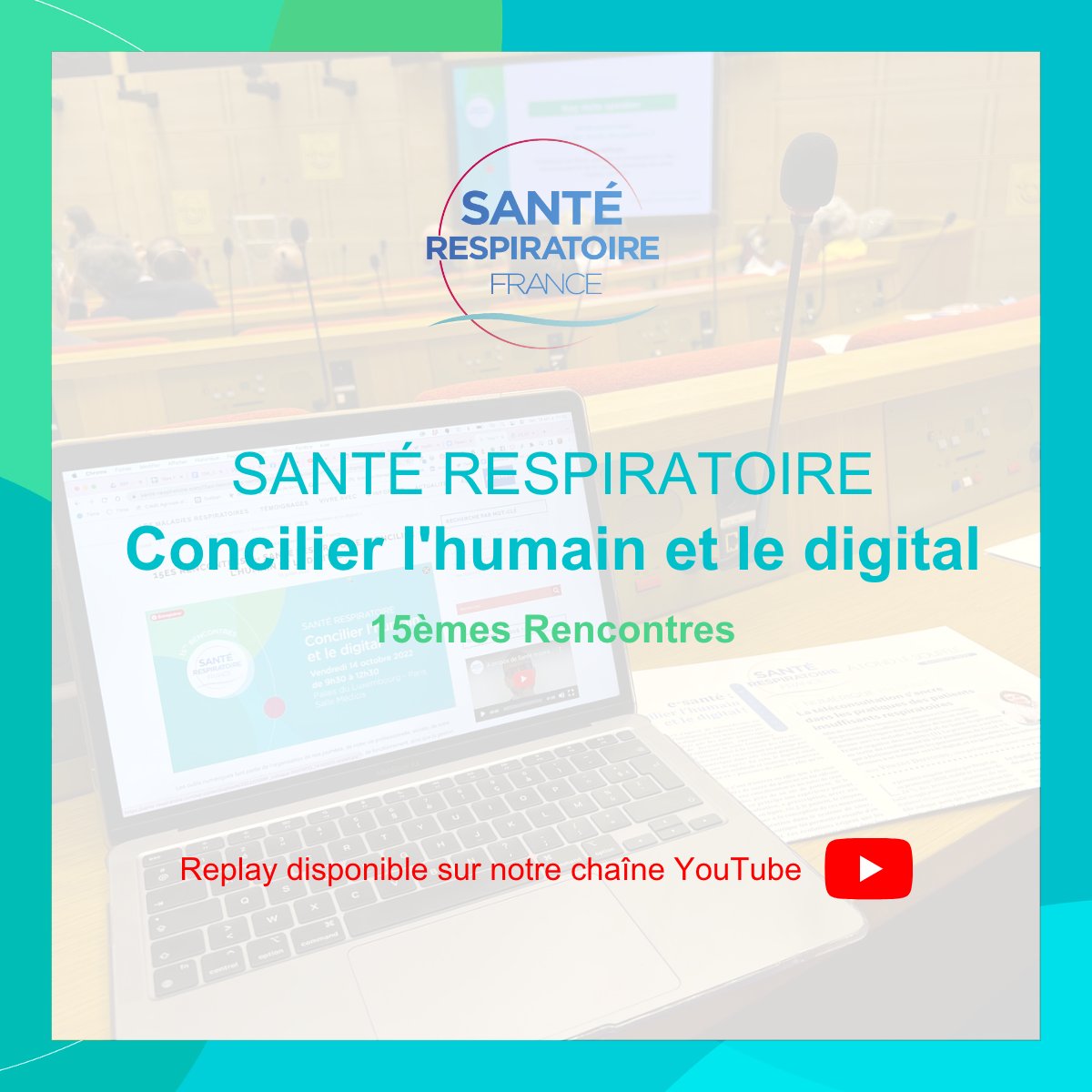 respirsante's tweet photo. [ #RencontreSRF ] Les 15èmes Rencontres de Santé respiratoire France se sont tenues vendredi 14 Octobre au Palais du Luxembourg à Paris.

📺 Pour revoir la Rencontre dans son intégralité ▶️ https://t.co/uCMypLDeYJ

#esanté #médecineintégrative #maladiechronique https://t.co/RO9Go6f4vA