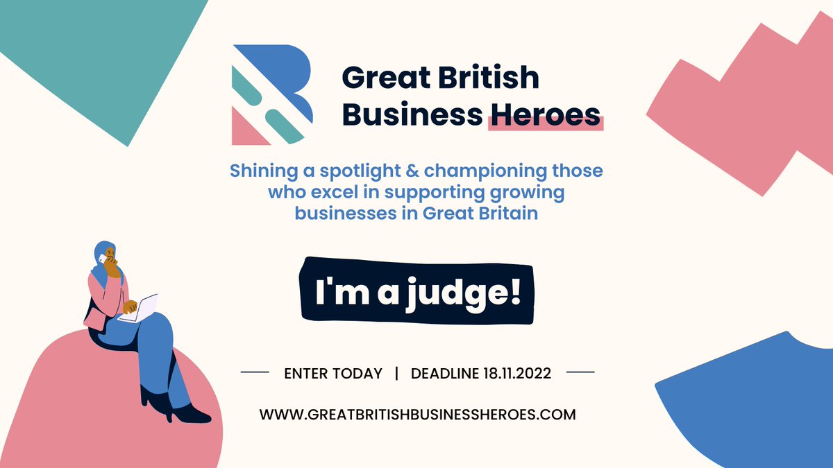 I’m looking forward to joining <a href="/GBusinessHeroes/">Great British Business Heroes</a> as a judge to spotlight &amp; champion those who excel in supporting growing businesses in Great Britain!

Applications are now open, and you can apply or nominate here: greatbritishbusinessheroes.com