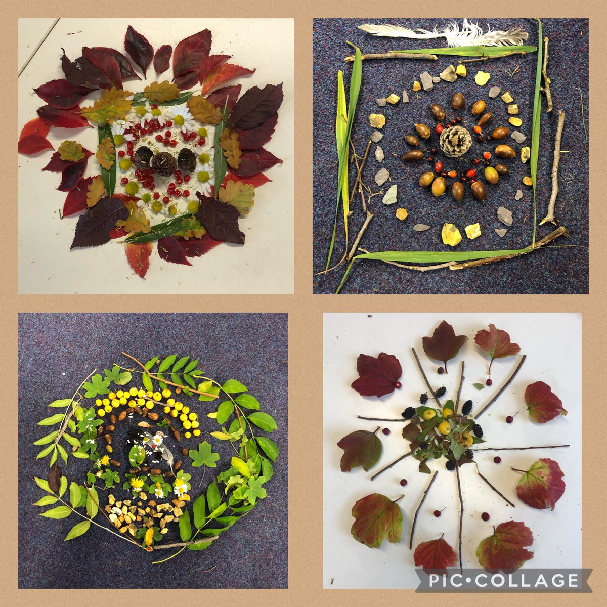 ysgolbrynhedydd's tweet photo. #YBH4CE Take a look at our amazing leaf designs created with the amazing objects found in nature right now! ππππΏ #100leafchallenge #takenotice #fivewaystowellbeing #connect https://t.co/JpROI4zIIO