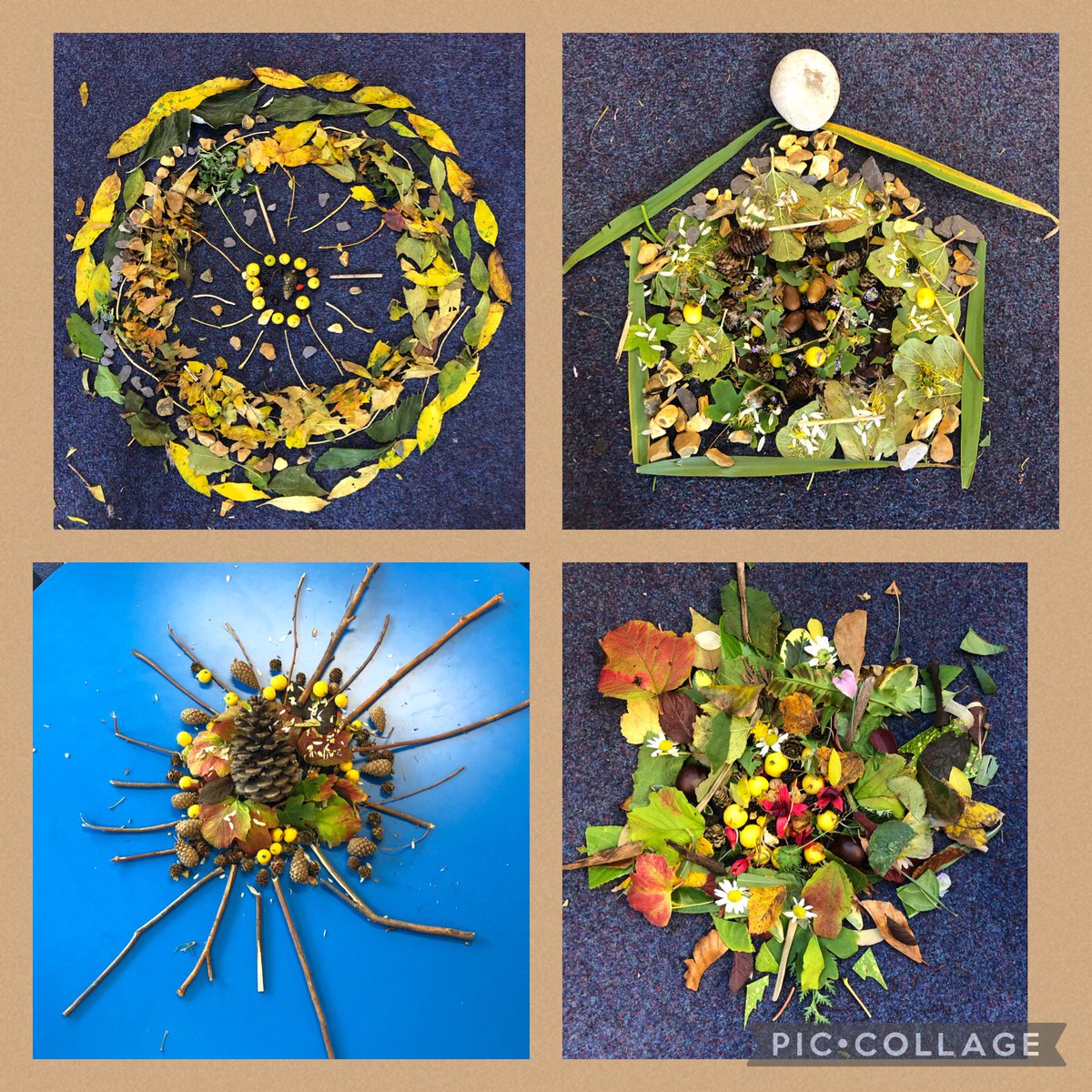 ysgolbrynhedydd's tweet photo. #YBH4CE Take a look at our amazing leaf designs created with the amazing objects found in nature right now! ππππΏ #100leafchallenge #takenotice #fivewaystowellbeing #connect https://t.co/JpROI4zIIO