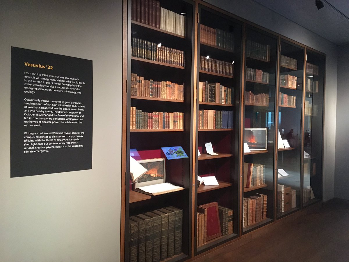 Our #Vesuvius22 exhibit is now open! Featuring lapilli from 1822, P.B. Shelley’s famous letter on Vesuvius, Hamilton’s notebooks, stunning Vesuvian watercolours, and more! Location: Weston Library Transept. Free admission, all welcome. @bodleianlibs @davidmpyle @_ElisaCozzi