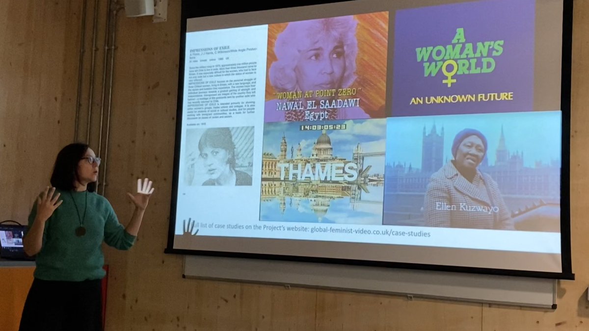 Lovely to listen to @DMissero’s research findings on Broadcasting UK Feminist Video at LICA research seminar, check out the project website global-feminist-video.ac.uk @LICAatLancaster