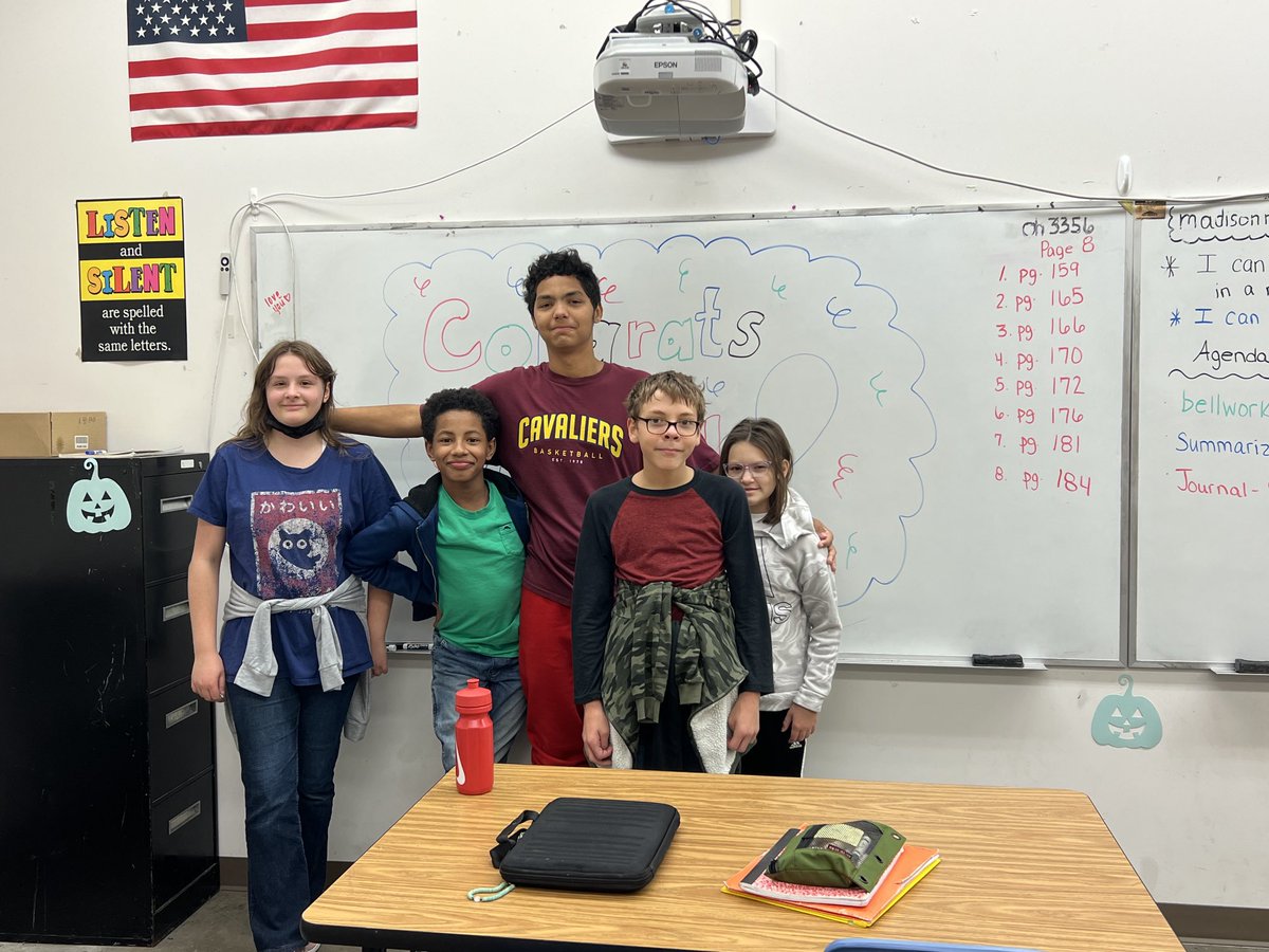 When your teacher and classmates are proud of you for making the basketball team, you celebrate!   Congratulations Angel!   Way to go! ⁦<a href="/PCSDShiloh/">PCSD Shiloh</a>⁩ #proud #goraiders