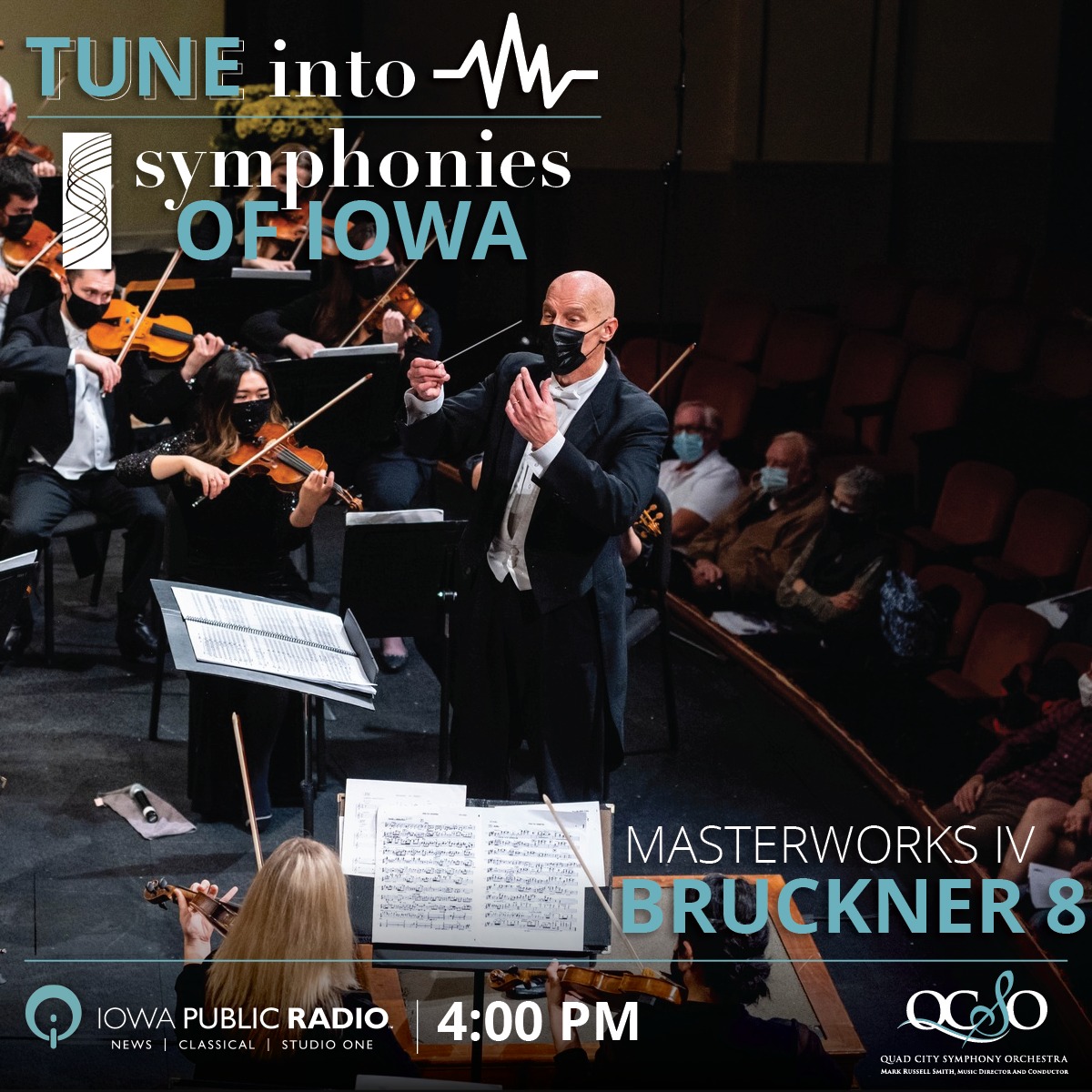 Tune in to Iowa Public Radio’s “Performance Iowa” this afternoon at 4:00 pm to hear the rebroadcast of our prophetic performance of Brucker’s 8th Symphony!

Listen on iowapublicradio.org