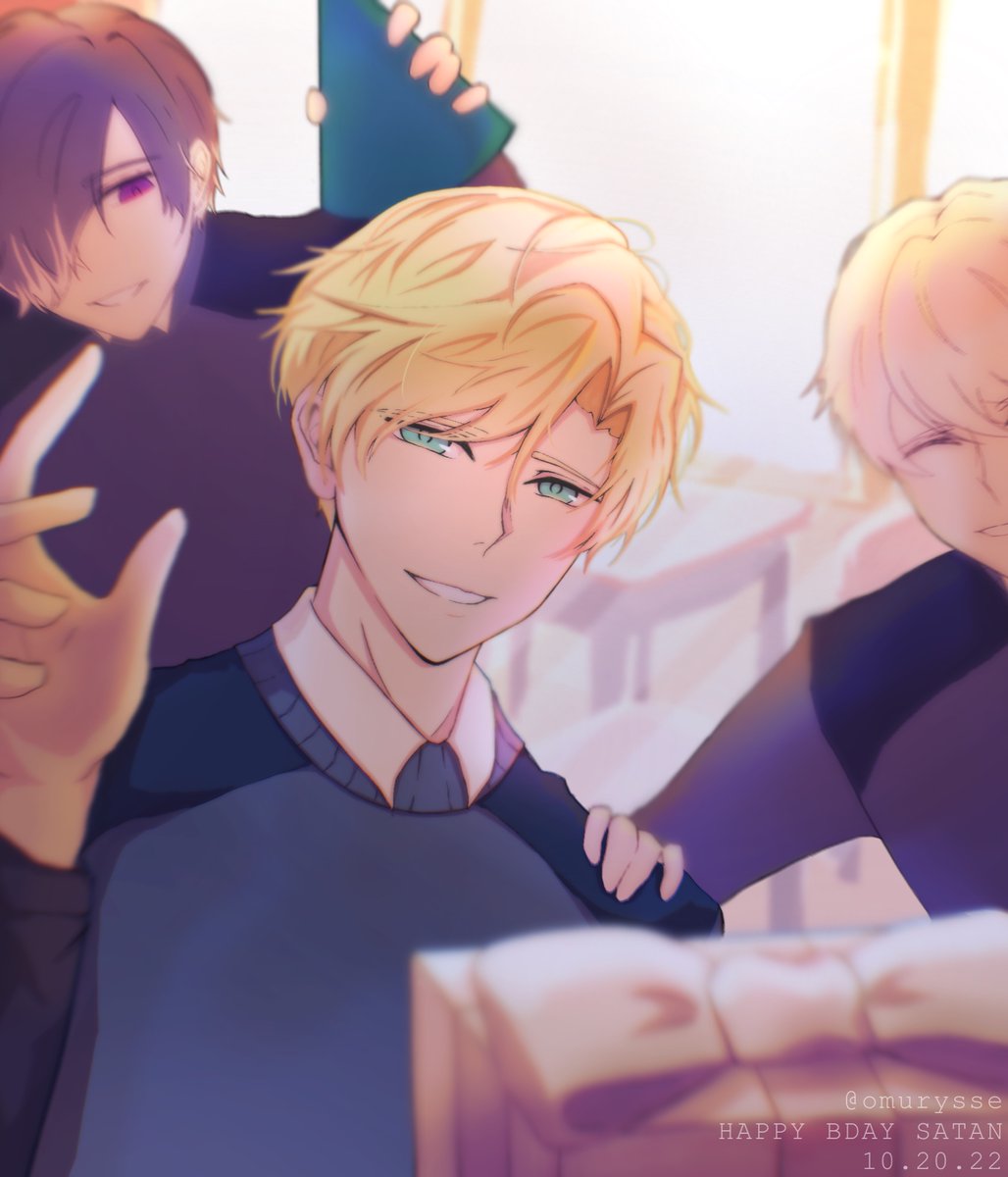 obm_bdz's tweet photo. #SatanCollab2022 #ObeyMeSatan #HappyBirthdaySatan #ObeyMeBD

Prompt: School/Collegiate AU
Artist: @omurysse https://t.co/uD4Zaw6Qcs