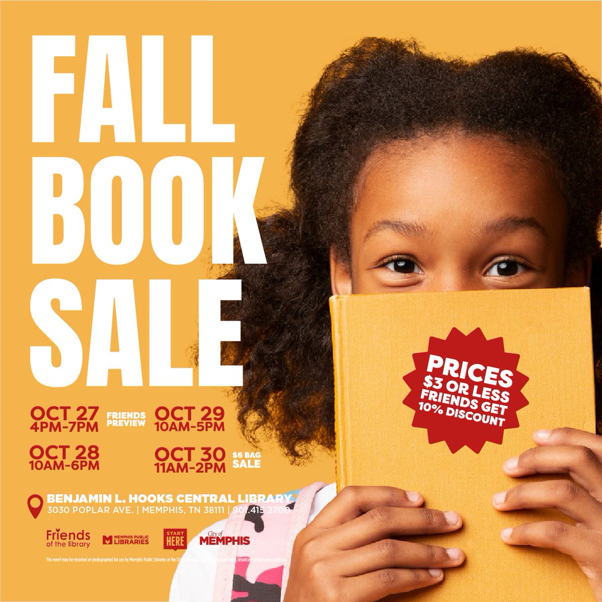 We are just over a week away from the Fall Book Sale! Be there!