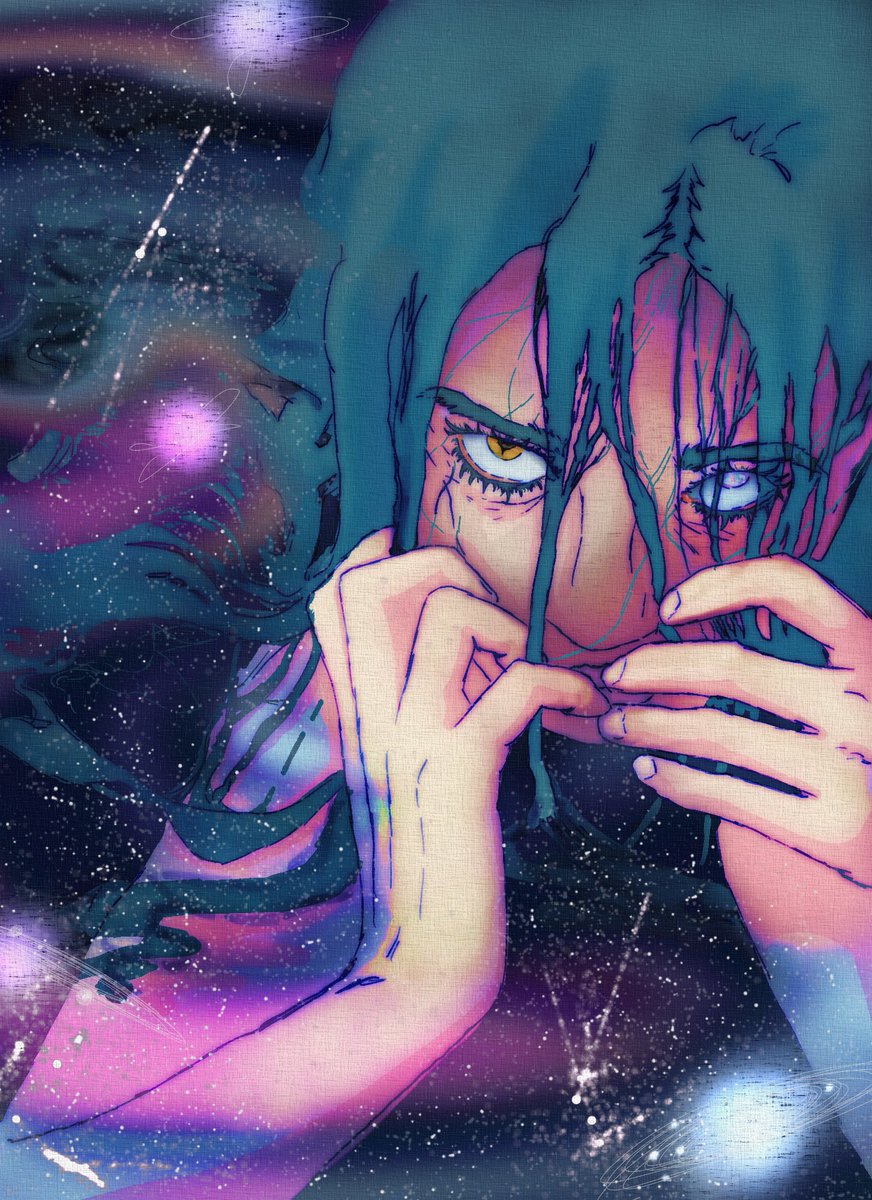 Lines_Connect's tweet photo. A protector of the universe, she swims in the lake of galaxies. https://t.co/gZllUFKoiX