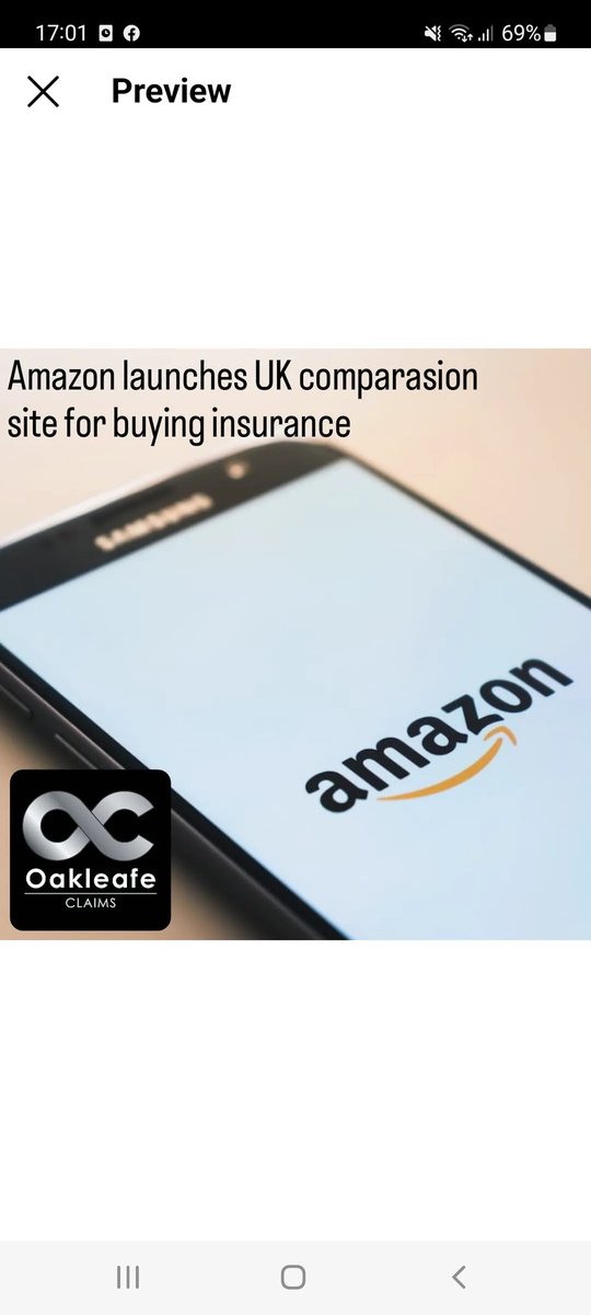 Oakleafe's tweet photo. Amazon is set to launch a UK insurance comparison site hoping to make purchasing insurance an easier and quicker process.
Fantastic news as our main goal here at Oakleafe is to help our clients should they ever need to make a claim through their insurance policy 
#insurancenews https://t.co/vm5TeKTsU5