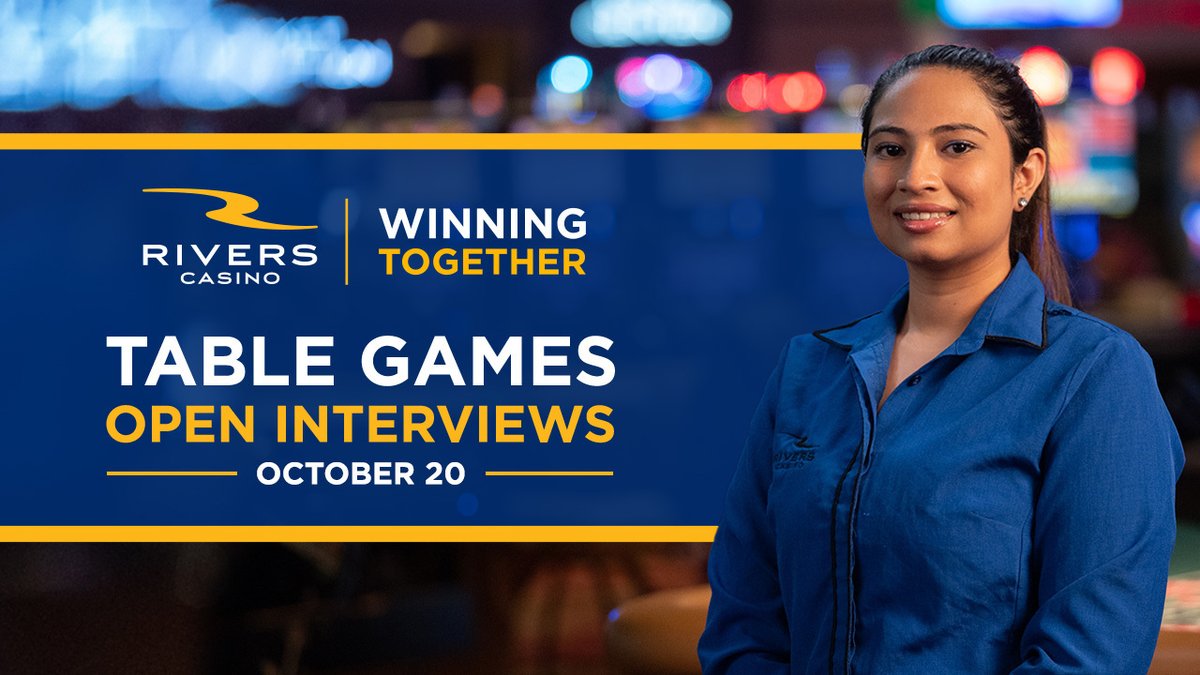 Deal with the best! Stop in Thursday from 10:00AM - 6:00PM and apply to be a part of our free Table Games Dealer Certification Program! Guaranteed interviews. Learn more: bit.ly/3eo9SUv